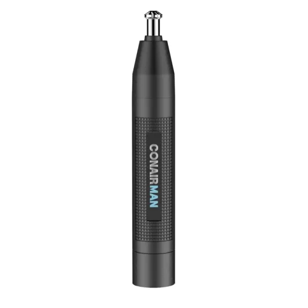 ConairMan Nose Hair Trimmer for Men, For Nose, Ear, and Eyebrows, Patent 360 Bevel Blade for No Pull, No Snag Trimming Experience, Cordless Trimmer 5 piece Set with Professional Metal Handle