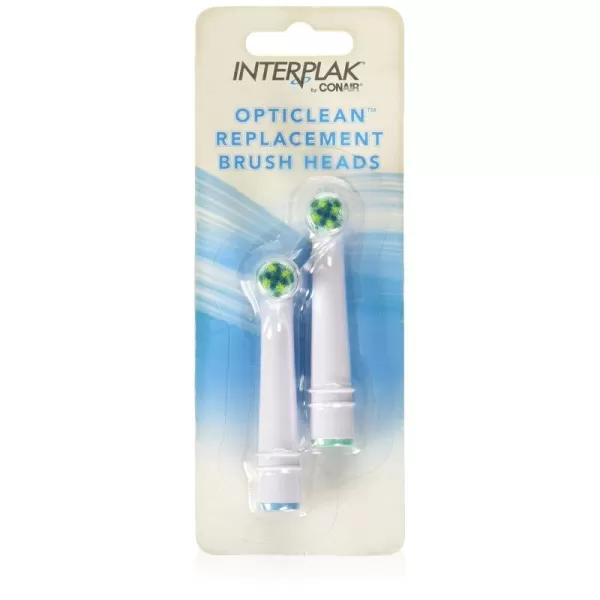 Interplak by Conair OptiClean Replacement Power Plaque Remover Brush Heads