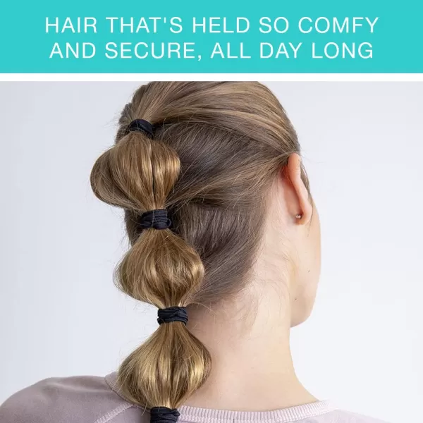 Scunci by Conair No Damage Elastic Hair Ties in Assorted Colors, 30 Pack Multicolor for Women and Men