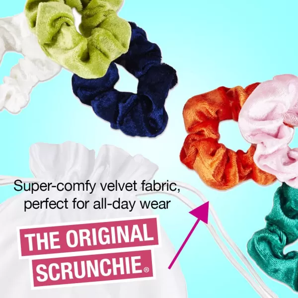 Scunci by Conair The Original Scrunchie Jumbo Size in Washable Black Nylon Silk-Like Fabric, Perfect for Wrist-to-Hair Versatility, 1 Count