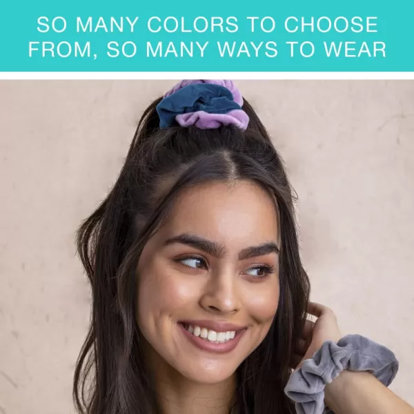 Scunci by Conair The Original Scrunchie Jumbo Size in Washable Black Nylon Silk-Like Fabric, Perfect for Wrist-to-Hair Versatility, 1 Count