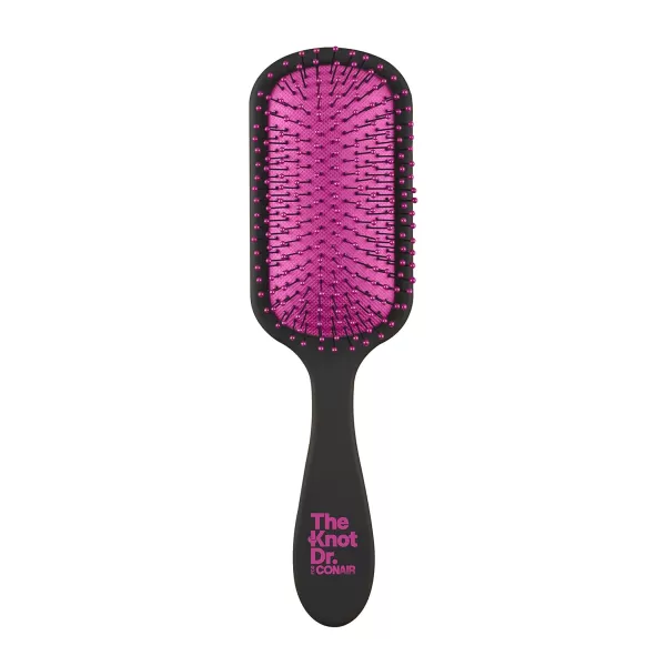 The Knot Dr. for Conair Hair Brush, Wet and Dry Detangler with Storage Case, Removes Knots and Tangles, For All Hair Types, Green