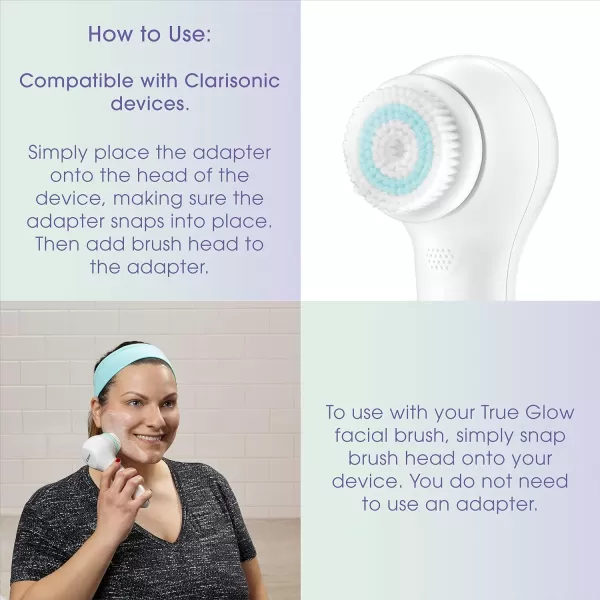 True Glow by Conair Sonic Facial Brush - Waterproof + Rechargeable