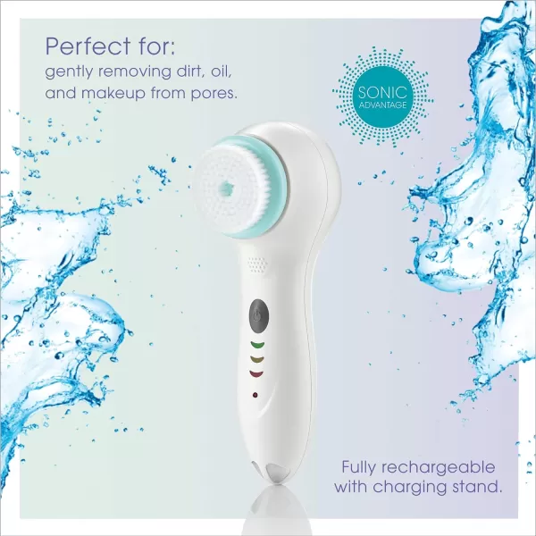 True Glow by Conair Sonic Facial Brush - Waterproof + Rechargeable