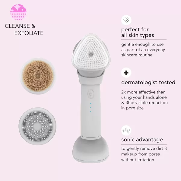 skn by conair Jade Vibrating Face Roller Kit with 4 Attachments Including Gua Sha, Refresh - Revive - Treat Your Skin To Complete Contouring for a Spa-Like Indulgence