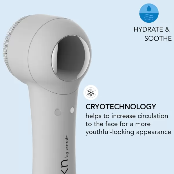 skn by conair Jade Vibrating Face Roller Kit with 4 Attachments Including Gua Sha, Refresh - Revive - Treat Your Skin To Complete Contouring for a Spa-Like Indulgence