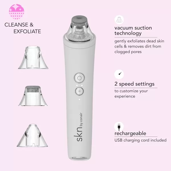 skn by conair Jade Vibrating Face Roller Kit with 4 Attachments Including Gua Sha, Refresh - Revive - Treat Your Skin To Complete Contouring for a Spa-Like Indulgence