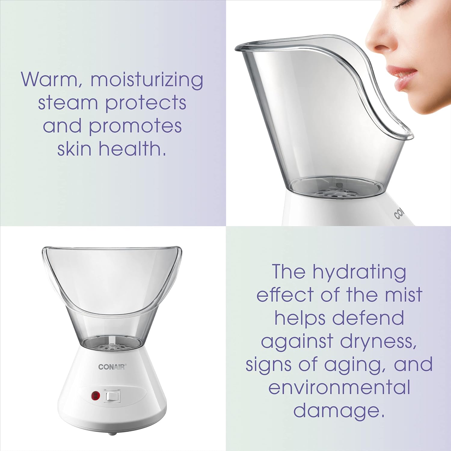 Conair True Glow Moisturizing Mist Facial Sauna System True Glow by Conair Warm Steam Moisturizing Mist Facial Sauna System