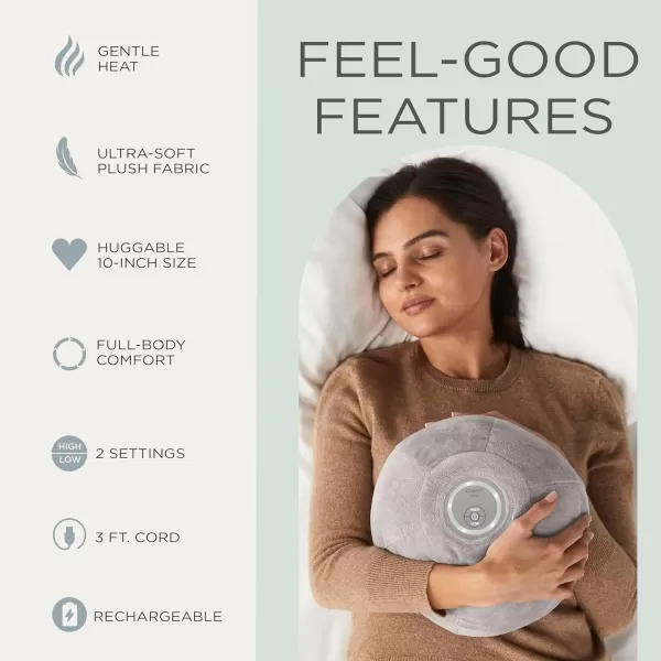 Conair Comfort Comfortball Heating Pad for Back Pain Relief, HSA/FSA Approved Heating Pad for Neck and Shoulder, Menstrual Heating Pad for Period Cramps, 10 Inch Size