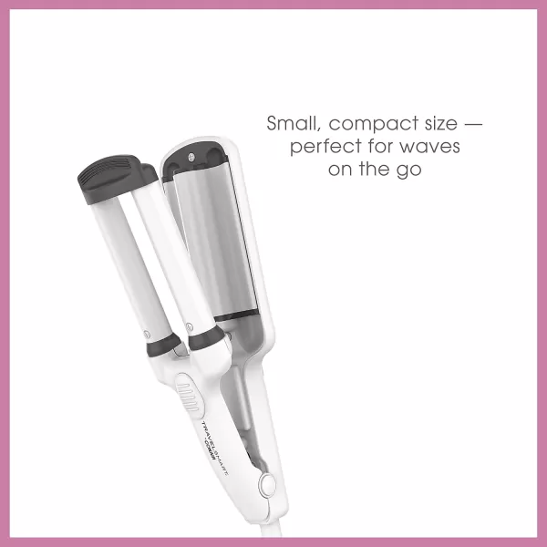 Conair Travel Hair Dryer, Mini Hair Dryer, 1200-Watt Ceramic Travel Blow Dryer in White by Travel Smart