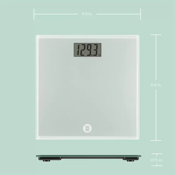 Weight Watchers Scales by Conair Scale for Body Weight, Digital Bathroom Scale in White Marble Finish