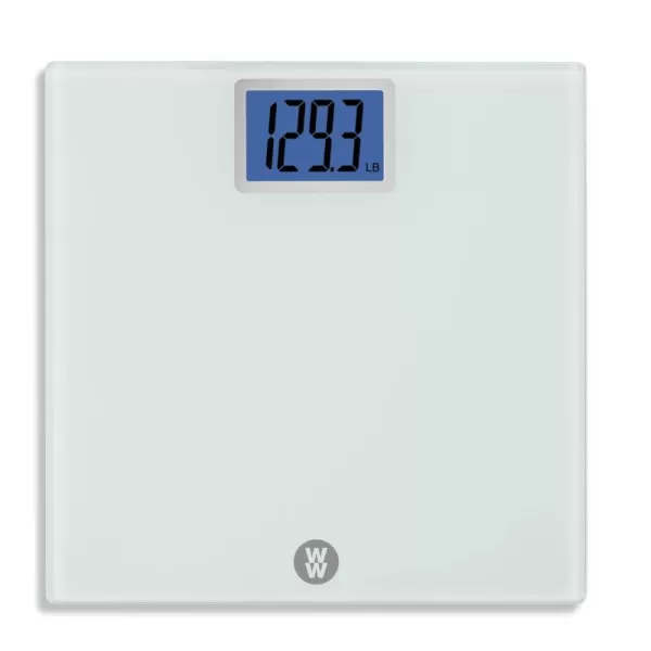 Weight Watchers Scales by Conair Scale for Body Weight, Digital Bathroom Scale in White Marble Finish