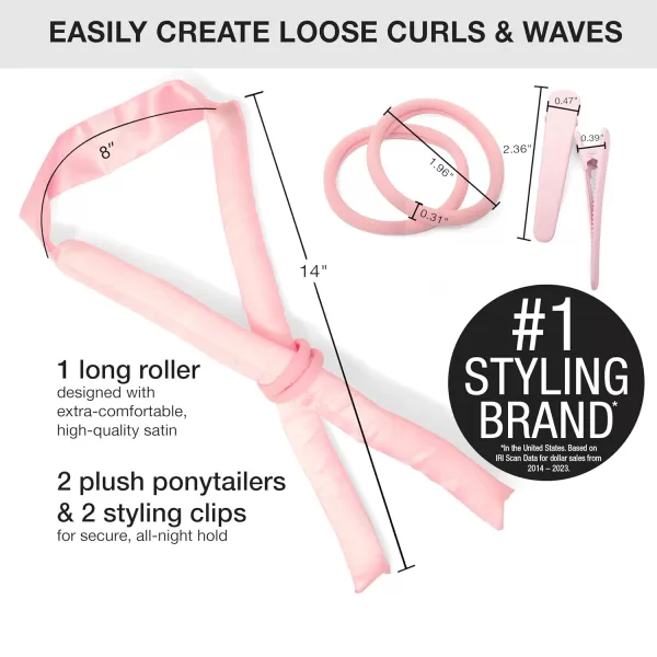 Conair Heatless Curls - Heatless Curls- heatless curls overnight - Heatless Rollers - Assorted sizes &amp; Colors - Pink, Gray &amp; Purple - 31 Count w/storage case