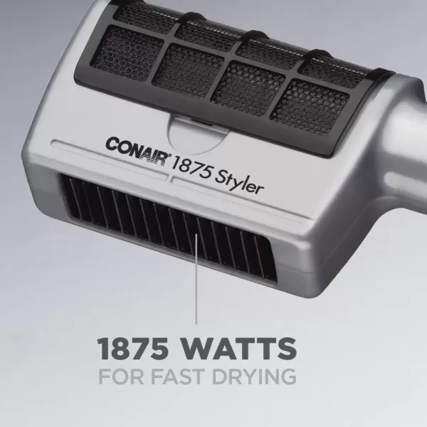 imageConair 3in1 Styling Hair Dryer 1875W Hair Dryer with Ionic Technology and 3 Attachments1875 Watts