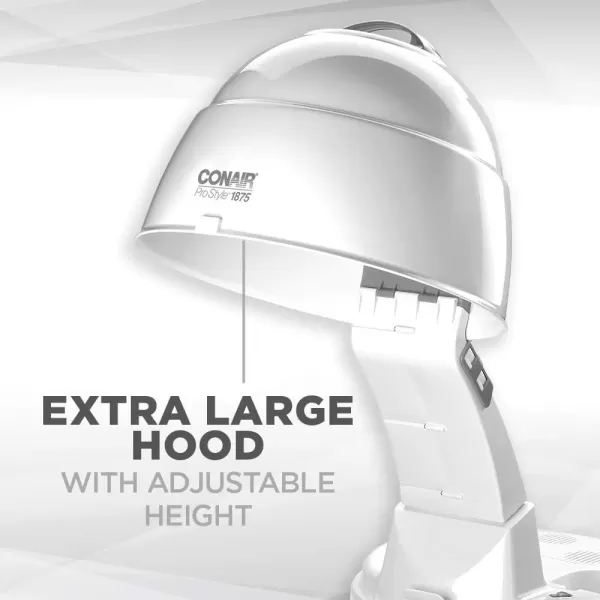 imageConair Bonnet Hair Dryer 1875W Pro Style Bonnet Ionic Hair DryerWhite