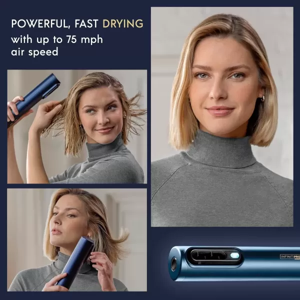 imageINFINITIPRO BY CONAIR DigitalAIRE Hair Dryer  Drying Wand Straightener Styler All in One  Powerful Fast Blow Dryer with High Performance Straightening Brush Volumizing Brush and Styling Pick