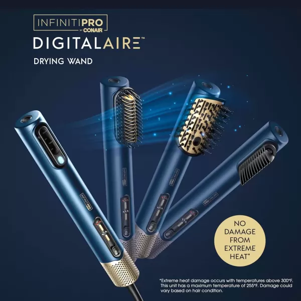 imageINFINITIPRO BY CONAIR DigitalAIRE Hair Dryer  Drying Wand Straightener Styler All in One  Powerful Fast Blow Dryer with High Performance Straightening Brush Volumizing Brush and Styling Pick