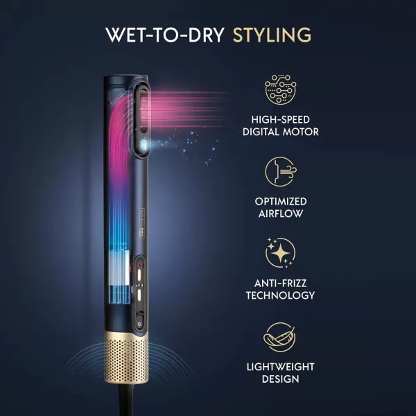imageINFINITIPRO BY CONAIR DigitalAIRE Hair Dryer  Drying Wand Straightener Styler All in One  Powerful Fast Blow Dryer with High Performance Straightening Brush Volumizing Brush and Styling Pick