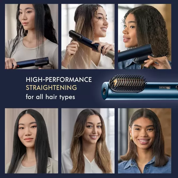 imageINFINITIPRO BY CONAIR DigitalAIRE Hair Dryer  Drying Wand Straightener Styler All in One  Powerful Fast Blow Dryer with High Performance Straightening Brush Volumizing Brush and Styling Pick