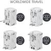 imageConair Universal Travel Adapter European Travel Plug Adapter with Surge Protection AllinOne Worldwide Travel AdapterAdapter  Surge Protection
