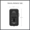 imageConair Universal Travel Adapter European Travel Plug Adapter with Surge Protection AllinOne Worldwide Travel AdapterAllInOne Adapter with USB C  Charging Cable