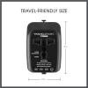 imageConair Universal Travel Adapter European Travel Plug Adapter with Surge Protection AllinOne Worldwide Travel AdapterAllInOne Adapter with USB C