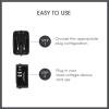 imageConair Universal Travel Adapter European Travel Plug Adapter with Surge Protection AllinOne Worldwide Travel AdapterAllInOne Adapter with USB C