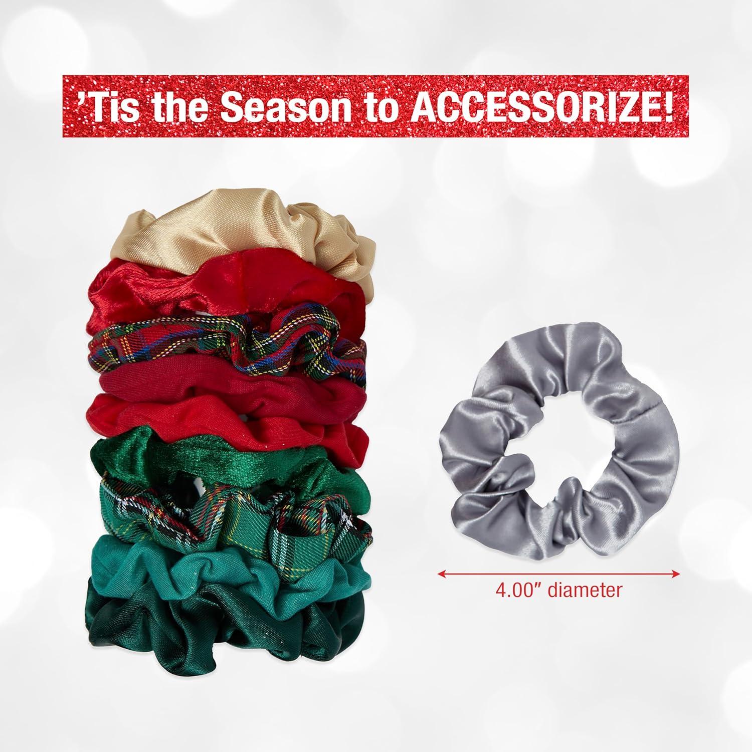 imageScunci by Conair The Original Super Comfy Waffle Knit Scrunchie hair accessories  hair accessories for women  Assorted Colors 36 CountWinter Classic