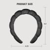 imageCONAIR Spa Headband  Black  Make up headband  Bubble headband  GRWM headband  Soft and absorbent  For washing face  Cute and comfortable for herBlack
