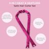 imageConair 2in1 Heat ampamp Heatless Hair Curler  HeatHeatless Curling Set Includes Satin Curling Ribbon Claw Clip 2 Scrunchies USB Cord and Satin Pouch
