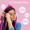 imageConair 2in1 Heat ampamp Heatless Hair Curler  HeatHeatless Curling Set Includes Satin Curling Ribbon Claw Clip 2 Scrunchies USB Cord and Satin Pouch