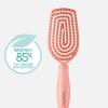 imageConair Detangling Hairbrush  Scalp Care Massager  Flexi Head Standard Hairbrush  For Curly Hair  Coral PinkStandard
