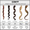 imageConair Double Ceramic 1 14Inch Curling Iron 1  inch barrel produces loose curls  for use on medium and long hairWhite