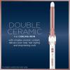 imageConair Double Ceramic 1 14Inch Curling Iron 1  inch barrel produces loose curls  for use on medium and long hairWhite