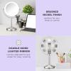 imageConair Lighted Makeup Mirror LED Vanity Mirror 1X10x Magnifying Mirror Corded in Satin Nickel Finish