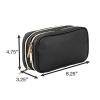 imageConair Makeup Bag  Travel Toiletry Bag  Cosmetic Bag  Toiletry Bag for Women  Double Zip Organizer  Pink Palm PrintBlack