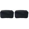 imageConair Makeup Bag  Travel Toiletry Bag  Cosmetic Bag  Toiletry Bag for Women  Double Zip Organizer  Pink Palm PrintBlack