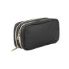 imageConair Makeup Bag  Travel Toiletry Bag  Cosmetic Bag  Toiletry Bag for Women  Double Zip Organizer  Pink Palm PrintBlack