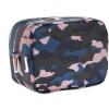 imageConair Makeup Bag  Travel Toiletry Bag  Cosmetic Bag  Toiletry Bag for Women  Double Zip Organizer  Pink Palm PrintBlue  Pink  Black Camo