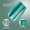 imageConair Makeup Bag  Travel Toiletry Bag  Cosmetic Bag  Toiletry Bag for Women  Double Zip Organizer  Pink Palm PrintElphaba Green