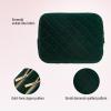imageConair Makeup Bag  Travel Toiletry Bag  Cosmetic Bag  Toiletry Bag for Women  Double Zip Organizer  Pink Palm PrintEvergreen