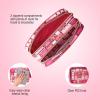 imageConair Makeup Bag  Travel Toiletry Bag  Cosmetic Bag  Toiletry Bag for Women  Double Zip Organizer  Pink Palm PrintGlinda Pink