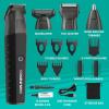 imageConair Men AllinOne Trimmer for Men  Nose Hair Beard Mustache Body Hair Trimmer  16 Piece Mens Grooming Kit for Manscaping Showerproof  RechargeableBlack