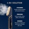 imageConair Steam Stylist  Press Iron ampamp Steamer  Great for Home Office or Travel  3in1 Steam Iron for Quick Wrinkle Removal  Dry CleanerQuality Creasing and Pressing Made EasyMidnight Blue