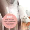 imageConair Steam Stylist  Press Iron ampamp Steamer  Great for Home Office or Travel  3in1 Steam Iron for Quick Wrinkle Removal  Dry CleanerQuality Creasing and Pressing Made EasyWhite