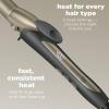 imageINFINITIPRO BY CONAIR Tourmaline Ceramic 1 14inch Curling Iron 1 14inch Digital Curling Iron 1  inch barrel produces loose curls  for use on medium and long hairDark Grey