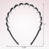 imageScunci by Conair Effortless Beauty Skinny headband plastic Headbands for Women and Men  hair accessories for women  Neutral Colors  4 CountBlack