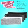 imageScunci by Conair Effortless Beauty Skinny headband plastic Headbands for Women and Men  hair accessories for women  Neutral Colors  4 CountWide Elastic Black  White  Grey