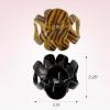 imageScunci by Conair jaw claw clips  hair accessories for women  claw clips for thick hair  claw clip  Black ampamp Tortoise 2 CountBlack  Tortoise