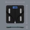 imageWeight Watchers Scales by Conair Smart Scale for Body Weight Digital Bluetooth Smart Bathroom Scale with Body Fat Muscle and BMI in BlackBlack  Bluetooth Analysis